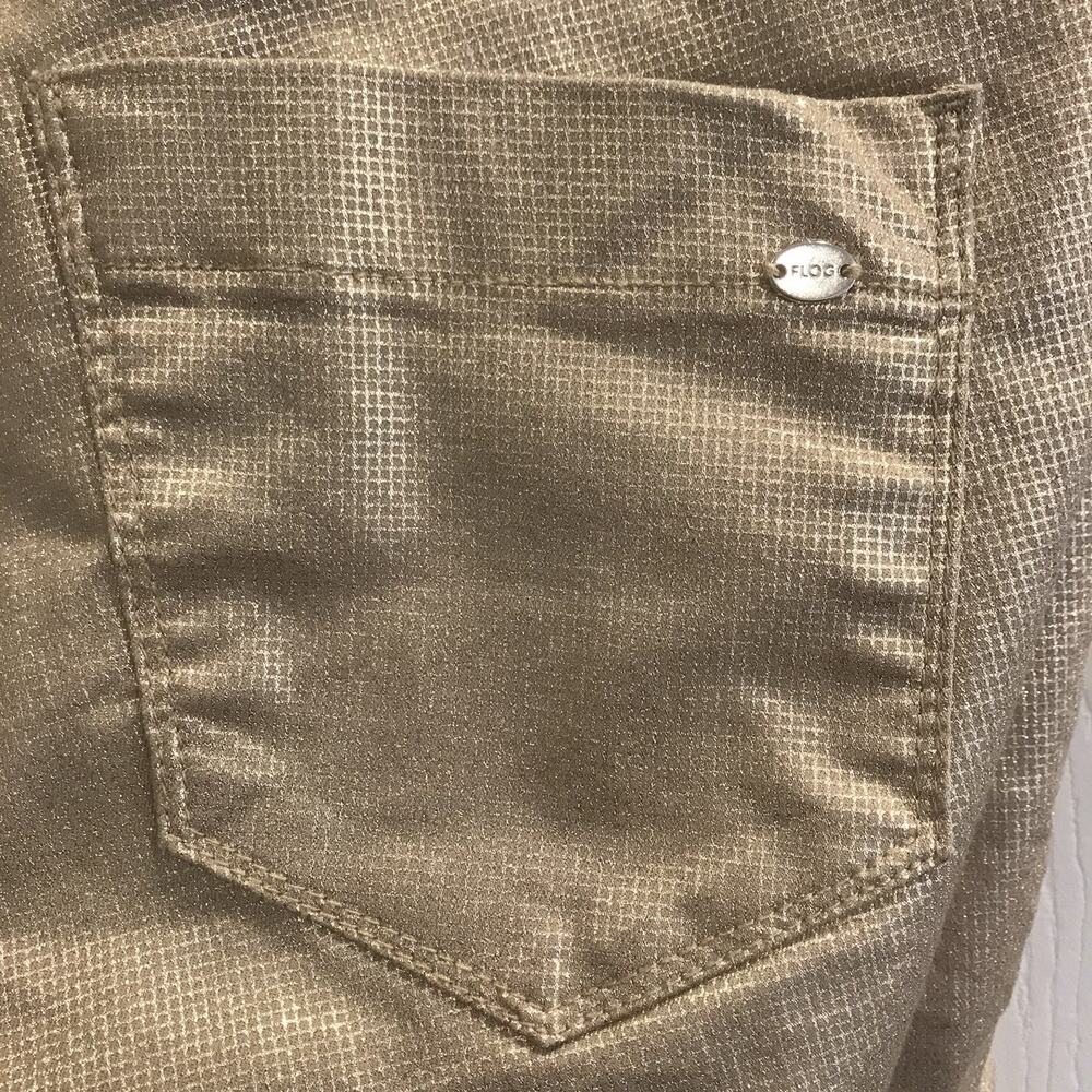 Bevy Flog Shely Drawstring Pull On Pants Gold Met… - image 8